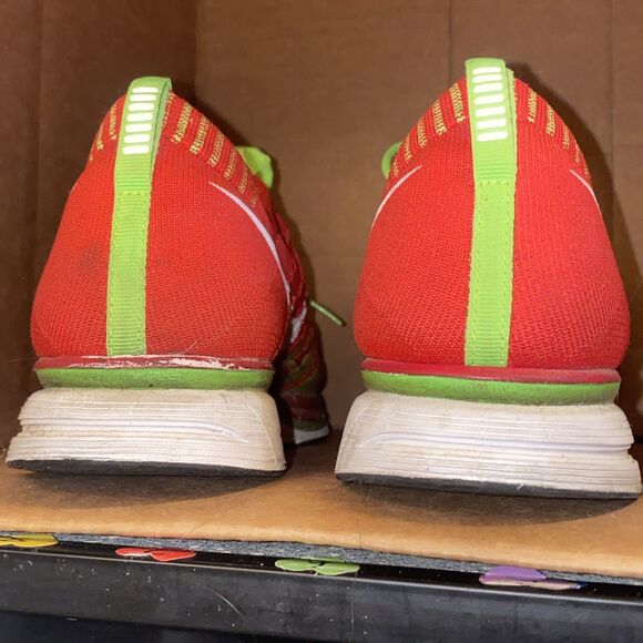 VTG 2012 Nike Flyknit Trainer University Red Electric Green Men’s Sz 11.5 main image 8